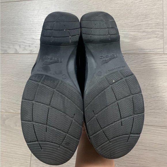 DANSKO Black LT PRO Nursing Clog Shoes Floral Tooled - Picture 5 of 11